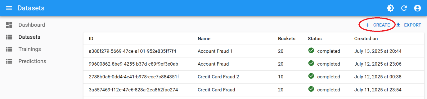 Step 2 - Create Dataset